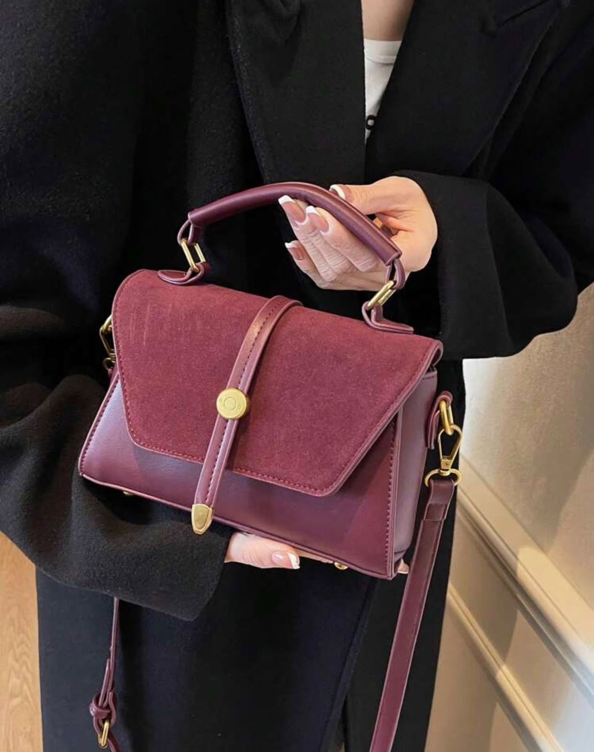 Bolsa Aura Bordeaux