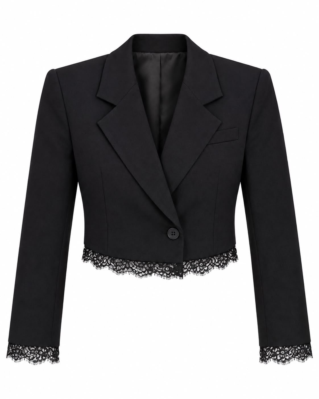 Blazer Aura Lace Cropped