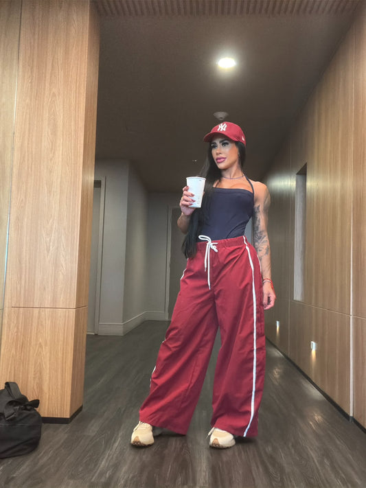 Calça Pantalona Sport Wine