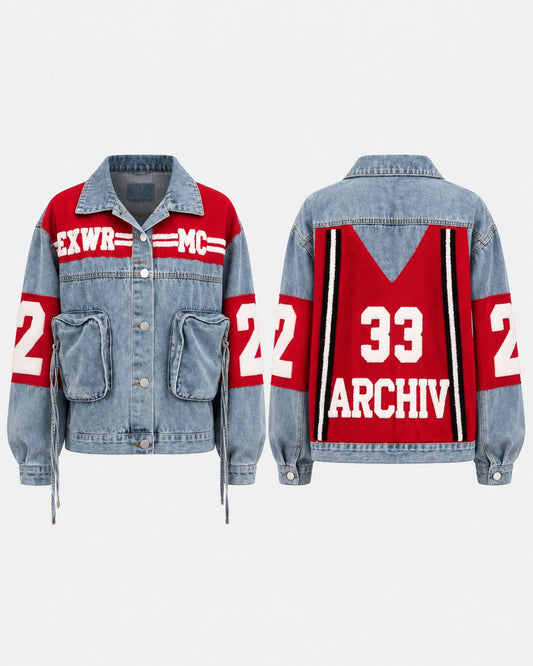 Jaqueta Aura Varsity Denim