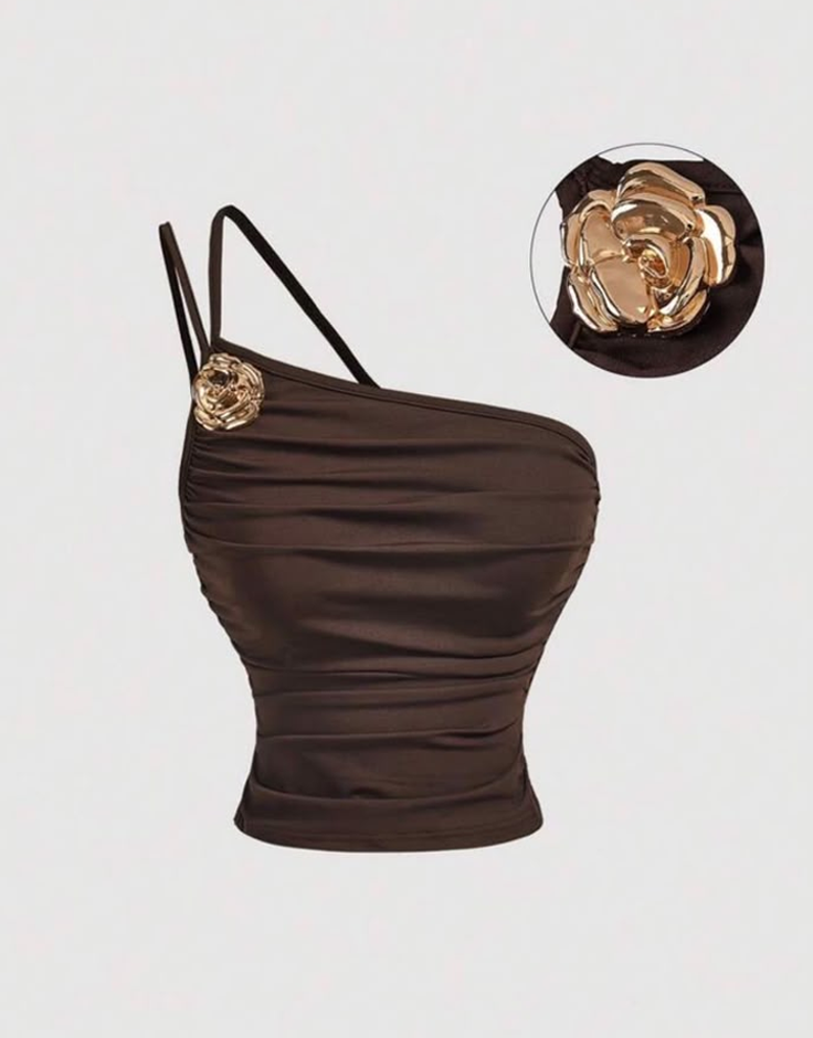 Aura brown blouse