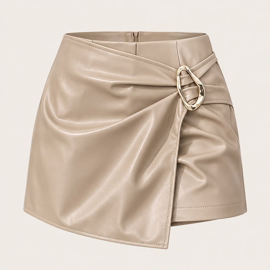 Aura Bordeaux Skirt-Shorts