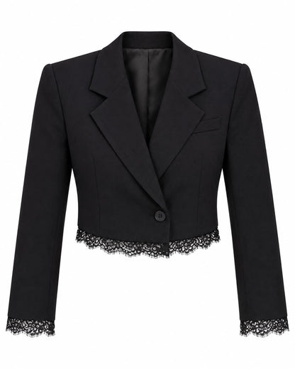 Blazer Aura Lace Cropped