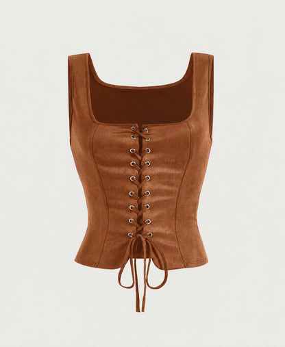 Top Aura Corset Caramelo