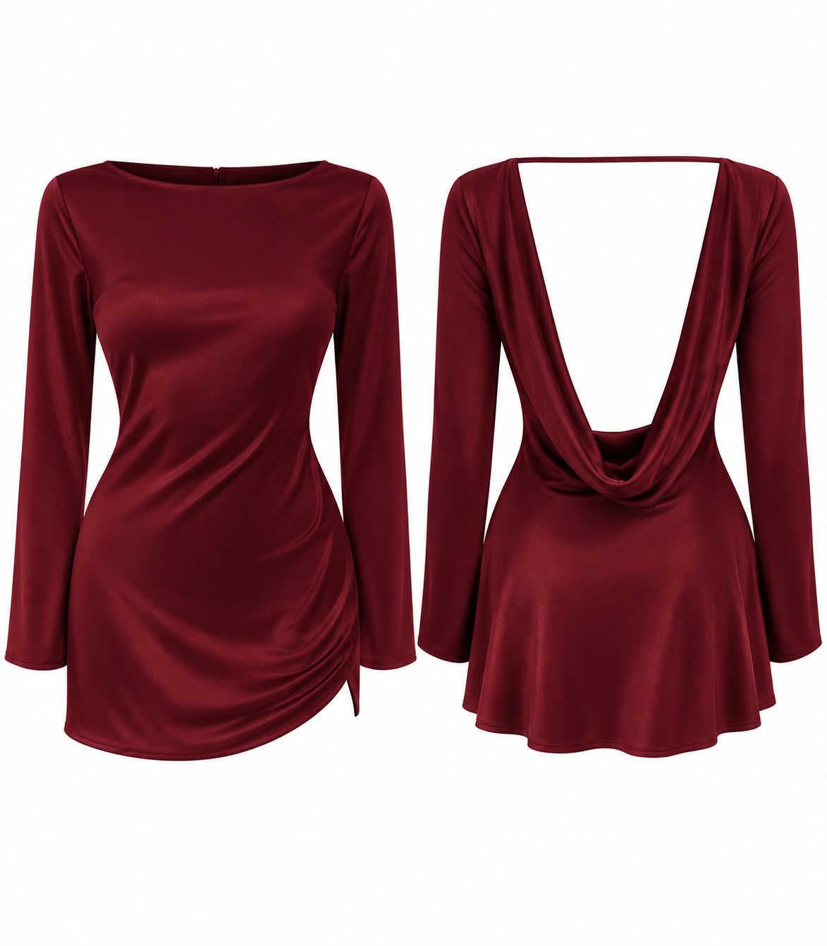 Vestido Aura Satin Noir