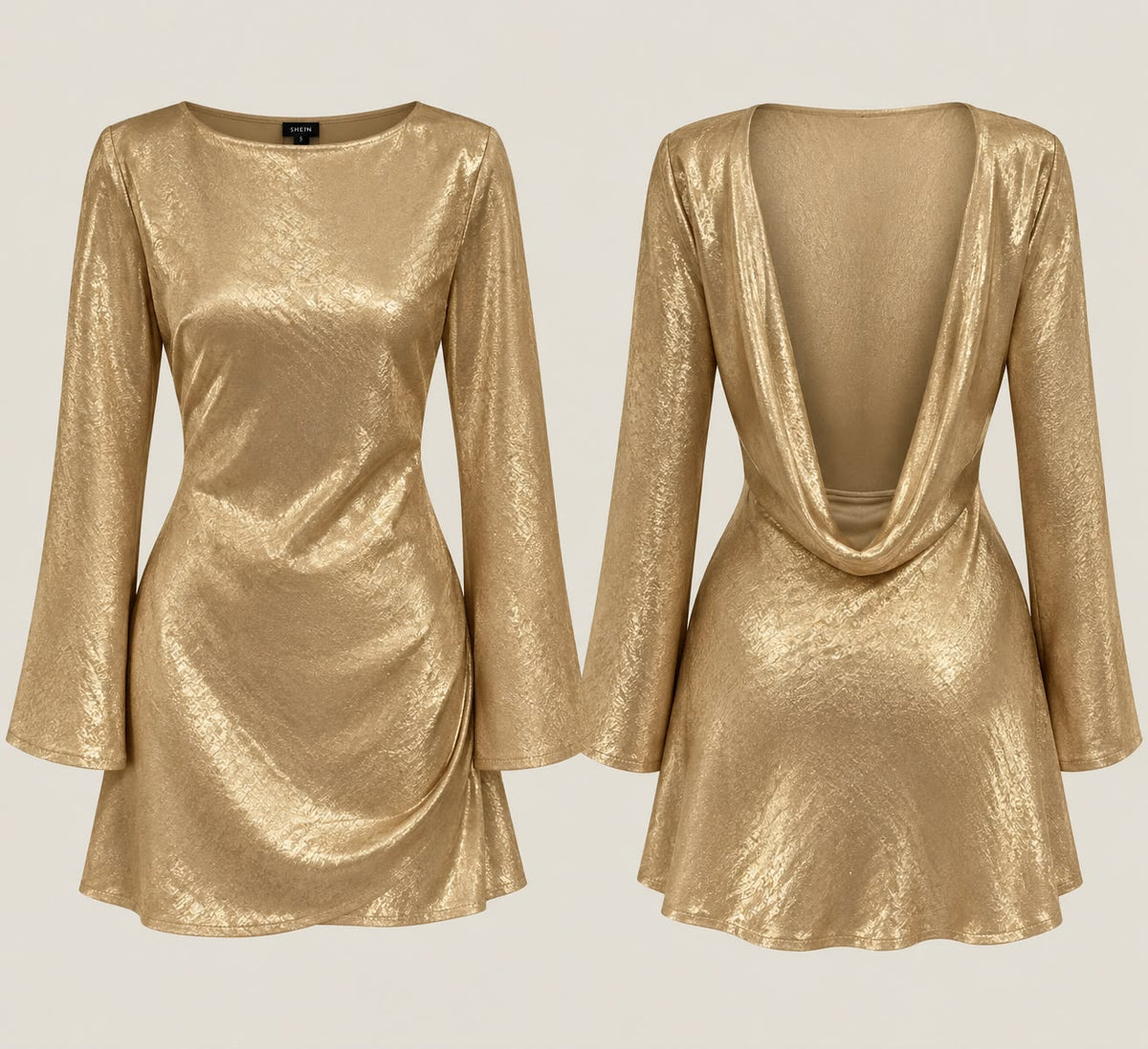 Vestido Aura Satin Noir