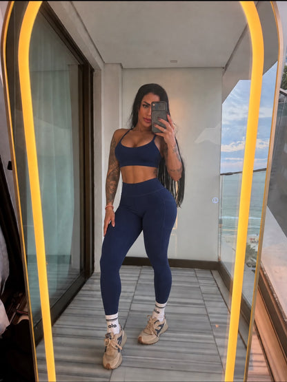 Conjunto Fitness Aura Navy
